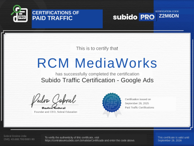 Google Ads Cert RCM