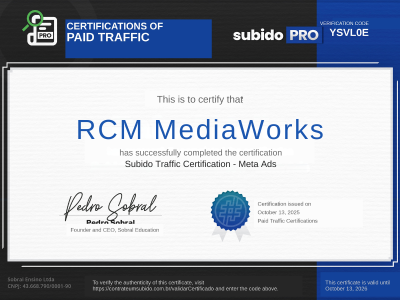 Meta Ads Cert RCM